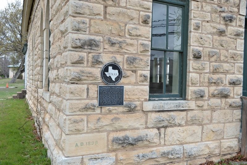 Marker at Southeast Corner of Church Building. Click for full size. Marker at Southeast Corner of Church Building image. Click for full size.