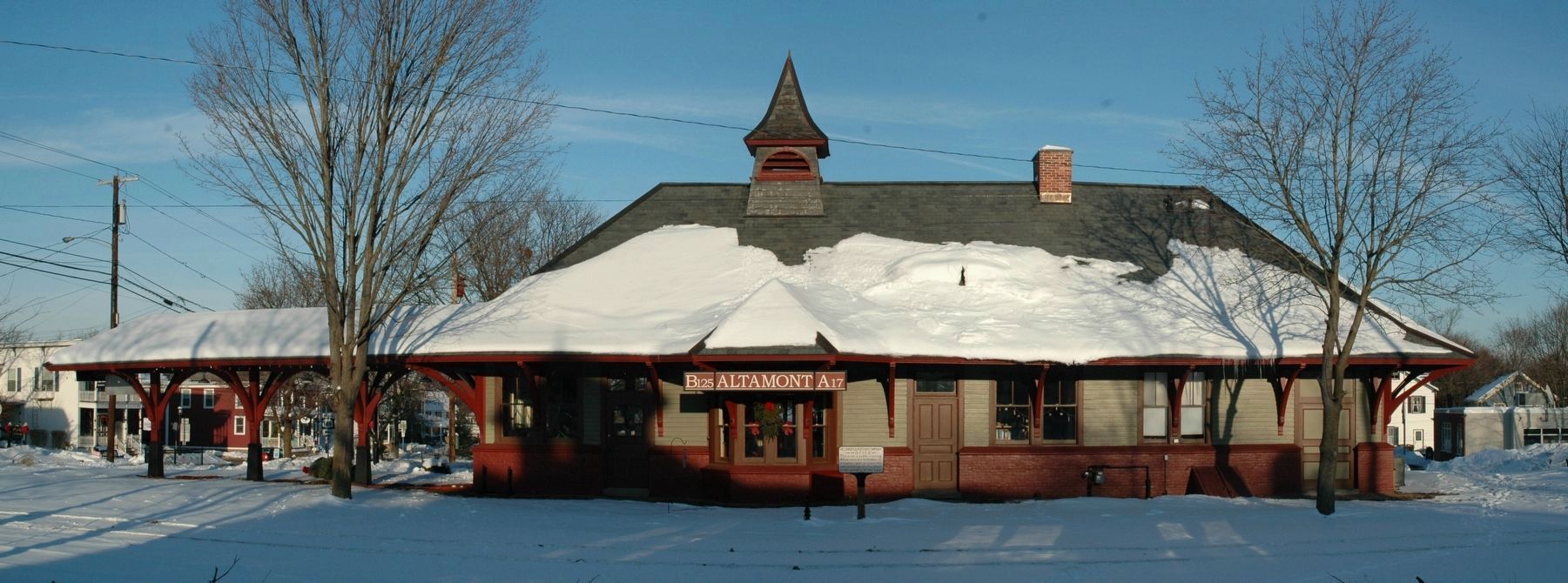 Altamont Free Library Located in the Former D&H Passenger Station image. Click for full size.