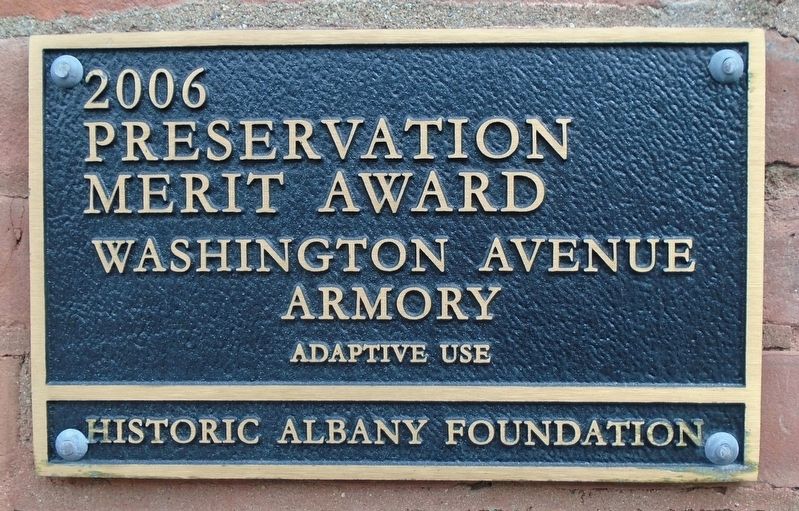 Washington Avenue Armory Marker image. Click for full size.