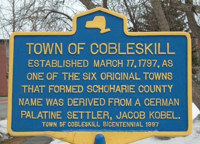 Town of Cobleskill Marker image. Click for full size.