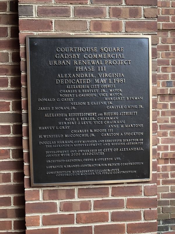 Courthouse Square Gadsby Commercial Urban Renewal Project Phase III image. Click for full size.