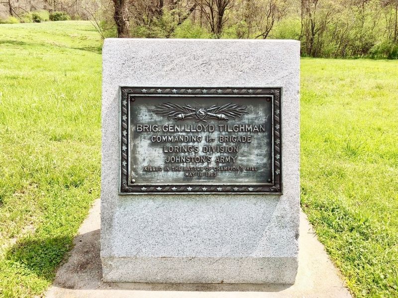 Brig. Gen. Lloyd Tilghman Marker. Click for full size. Brig. Gen. Lloyd Tilghman Marker image. Click for full size.