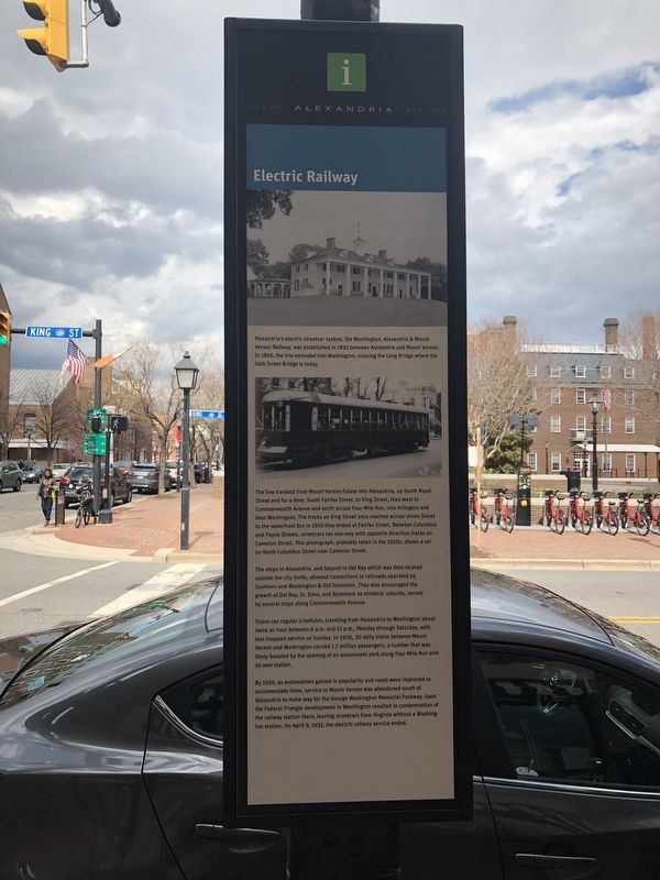 Electric Railway Marker. Click for full size. Electric Railway Marker image. Click for full size.