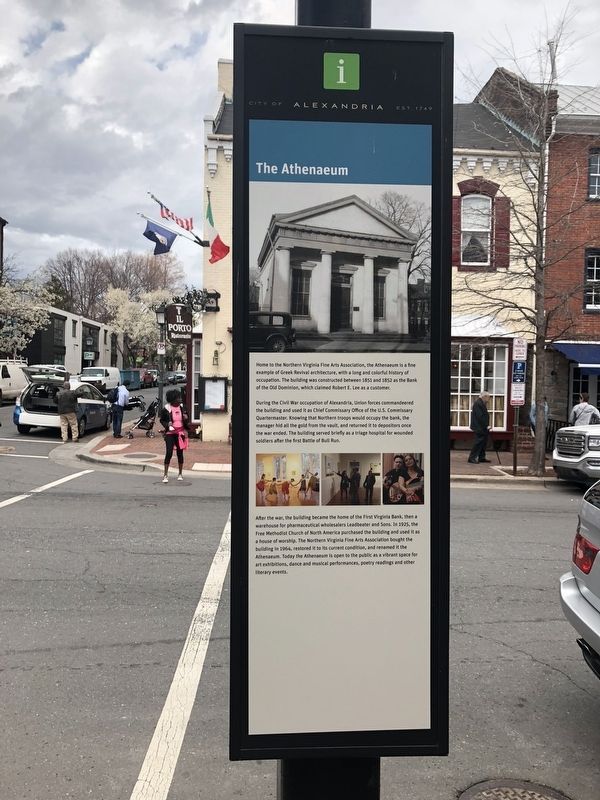 The Athenaeum Marker. Click for full size. The Athenaeum Marker image. Click for full size.