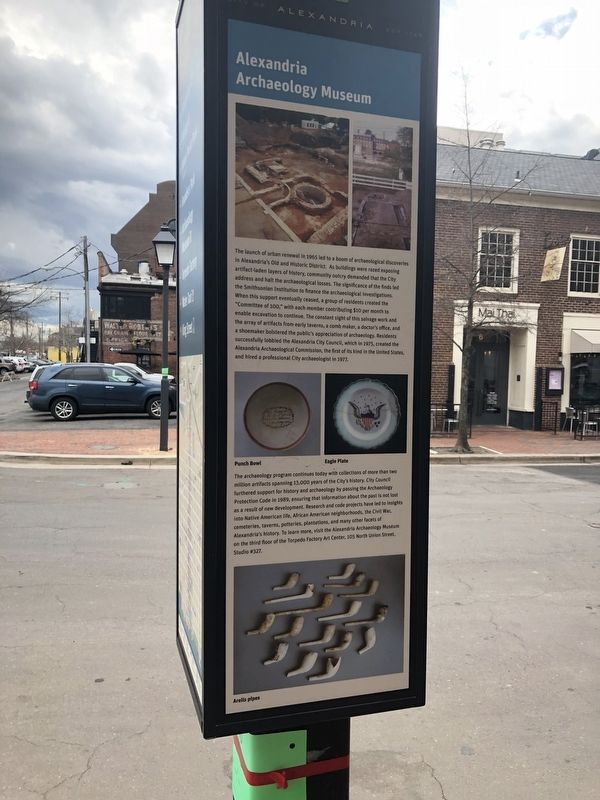 Alexandria Archaeology Museum Marker image. Click for full size.