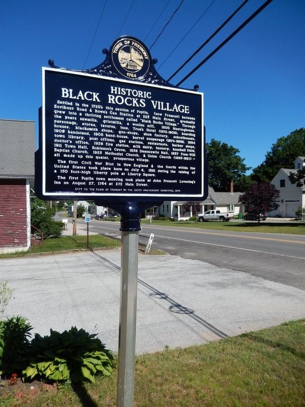 Historic Black Rocks Village (<i>marker side 1; tall view</i>) image. Click for full size.