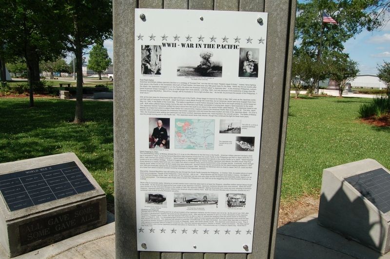 WWII - War In The Pacific Marker. Click for full size. WWII - War In The Pacific Marker image. Click for full size.