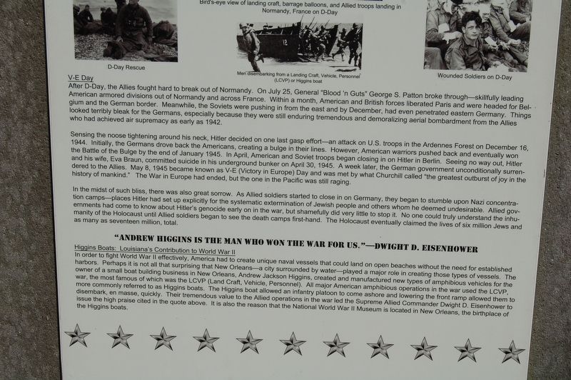 WWII - War In Europe Marker. Click for full size. WWII - War In Europe Marker image. Click for full size.