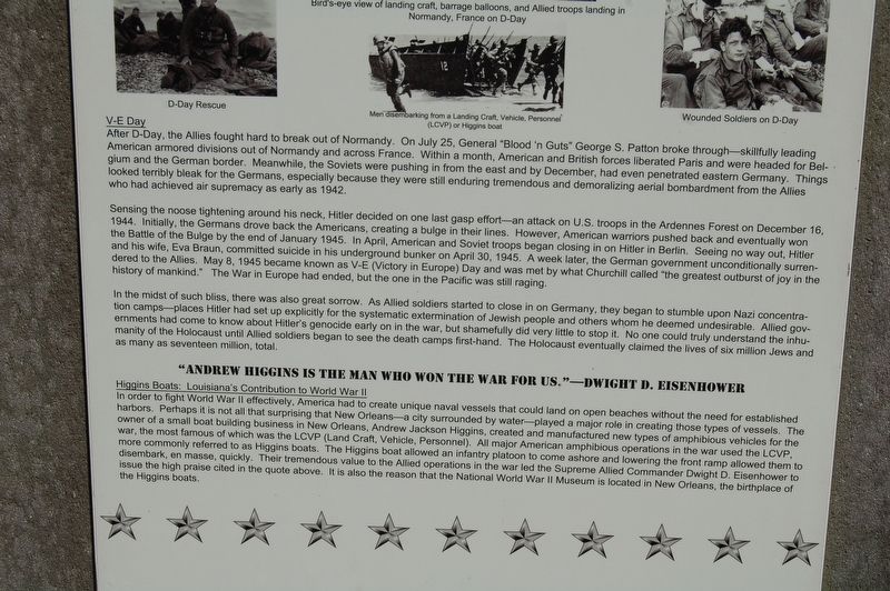 WWII - War In Europe Marker image. Click for full size.