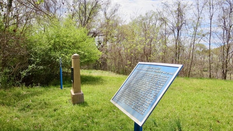 View of marker looking south. image. Click for full size.