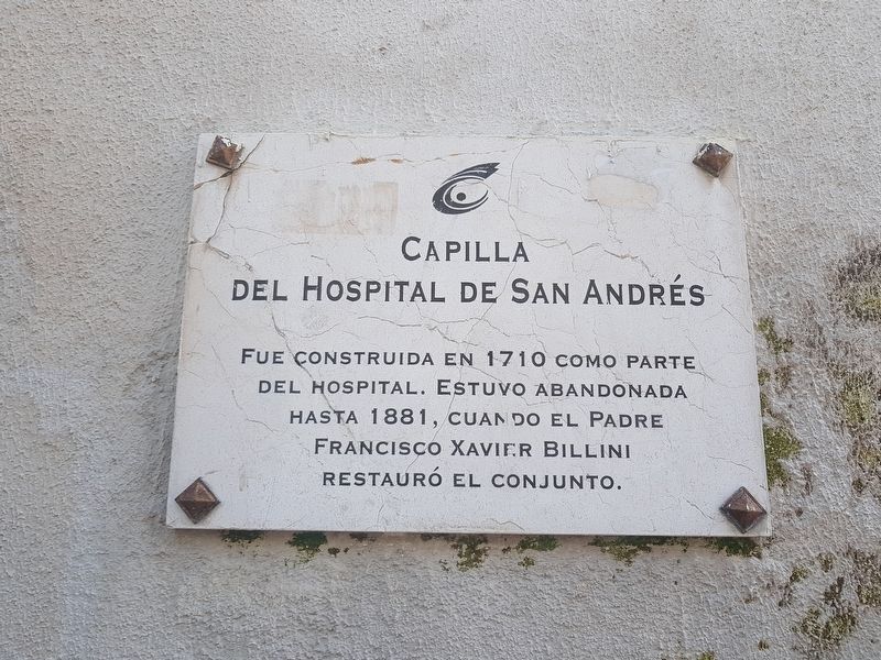 Chapel of the San Andrs Hospital Marker image. Click for full size.