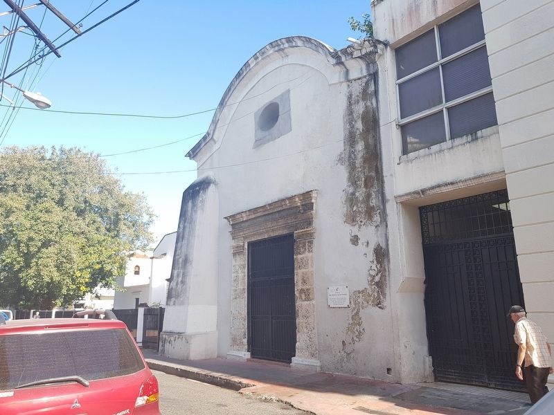 Chapel of the San Andrés Hospital Marker. Click for full size. Chapel of the San Andrés Hospital Marker image. Click for full size.