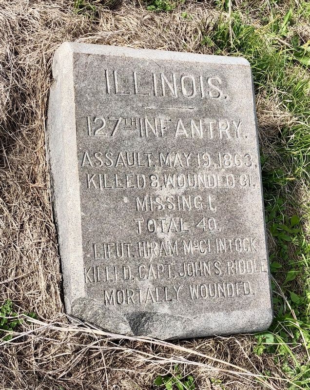 Illinois. 127th Infantry. Marker image. Click for full size.