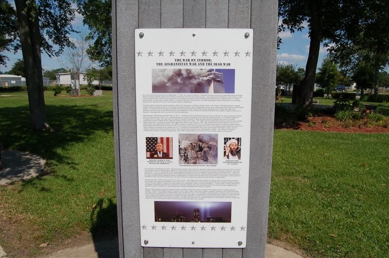 The War on Terror: The Afghanistan War And The Iraq War Marker image. Click for full size.