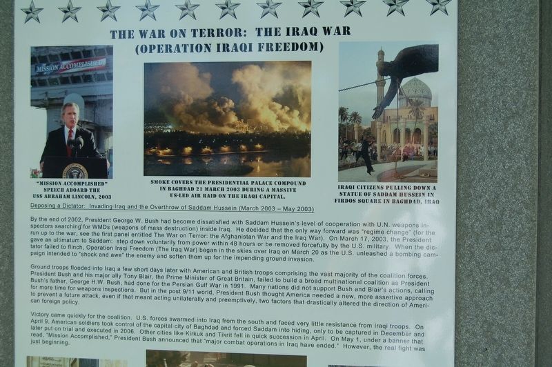 War on Terror: The Iraq War Marker image. Click for full size.