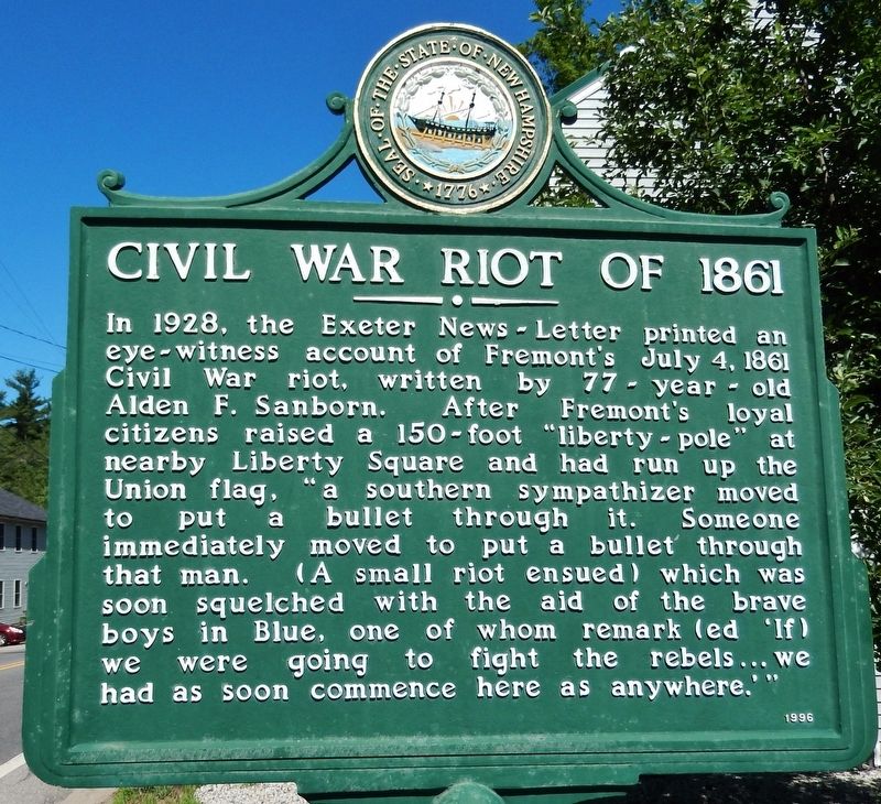 Civil War Riot of 1861 Marker image. Click for full size.