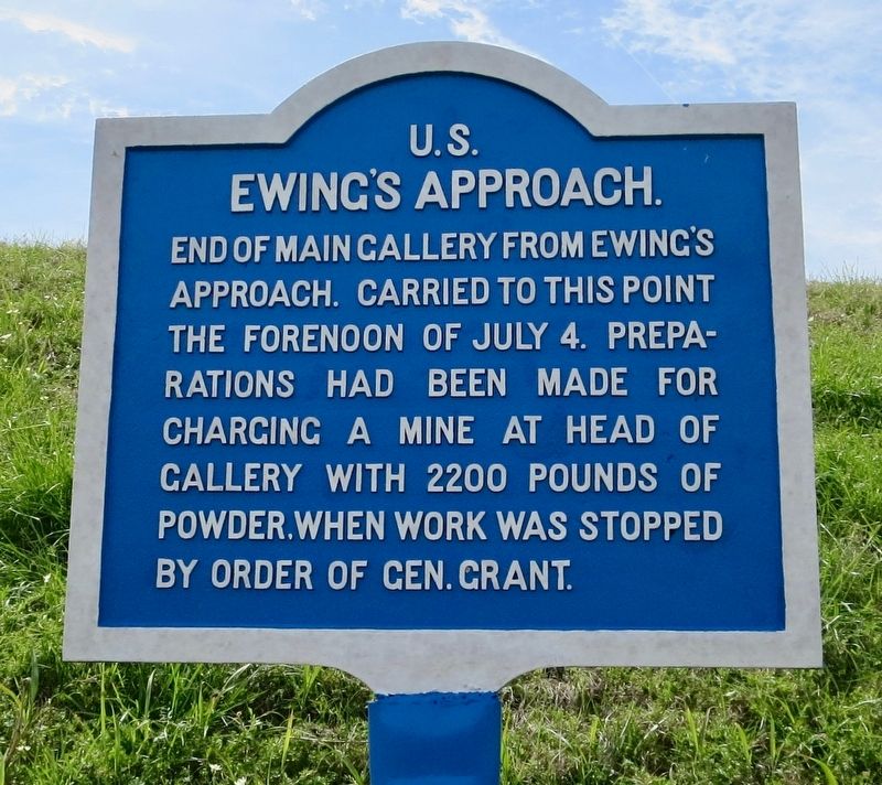 <small>U.S.</small> Ewing's Approach. Marker image. Click for full size.