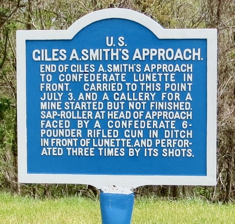 <small>U.S.</small> Giles A. Smith's Approach. Marker image. Click for full size.