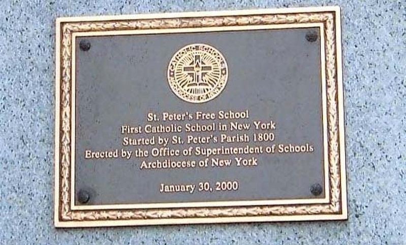 St. Peter's Free School Marker image. Click for full size.