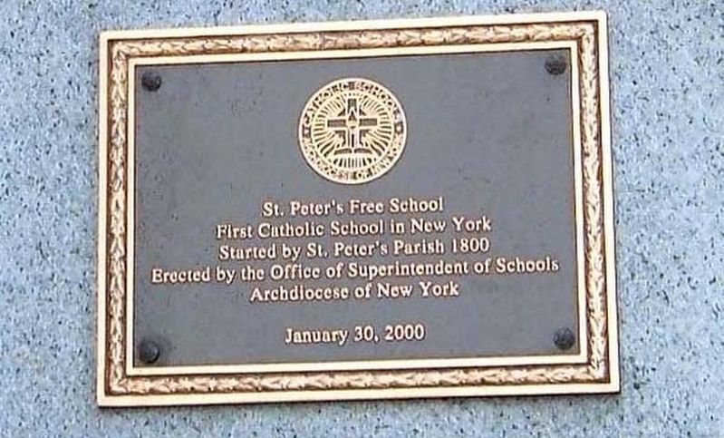 St. Peter's Free School Marker. Click for full size. St. Peter's Free School Marker image. Click for full size.