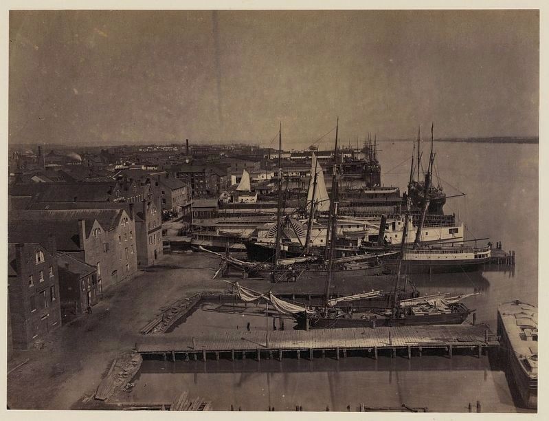 View from Pioneer Mill, looking up the wharf image. Click for full size.