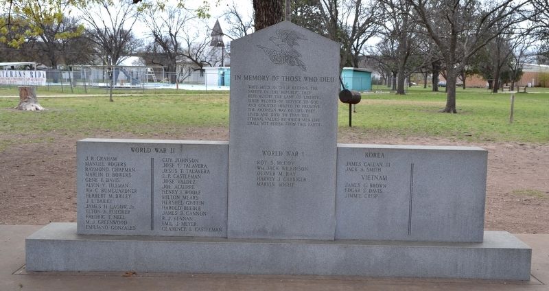Menard County Memorial of Those Who Died image. Click for full size.