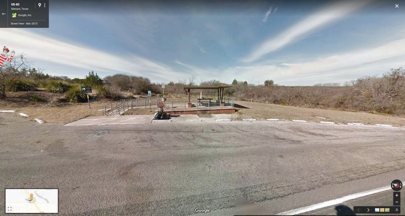 Marker at Roadside Picnic Area in 2013 image. Click for full size.