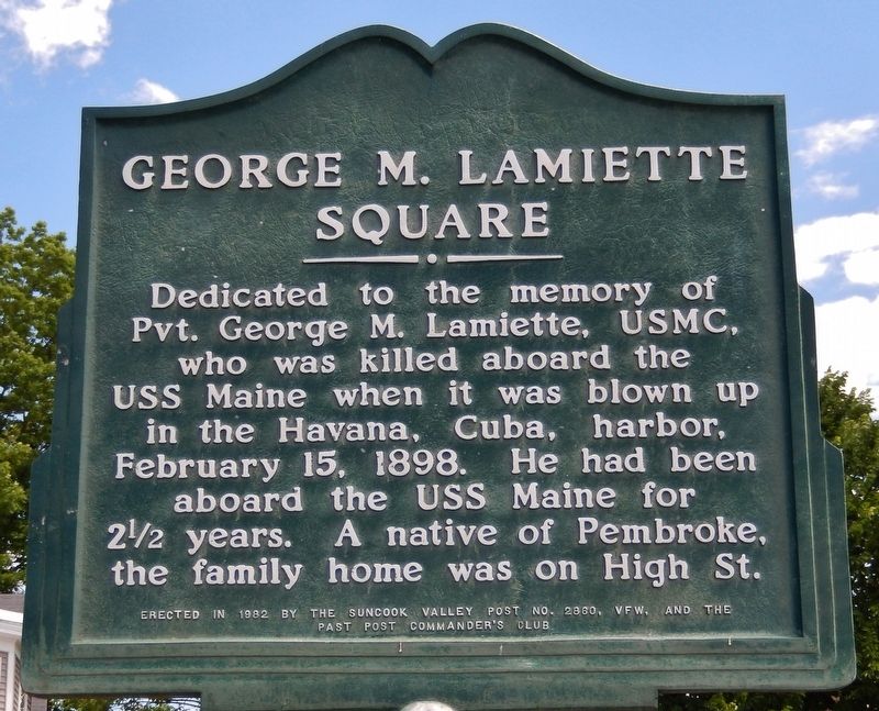 George M. Lamiette Square Marker. Click for full size. George M. Lamiette Square Marker image. Click for full size.