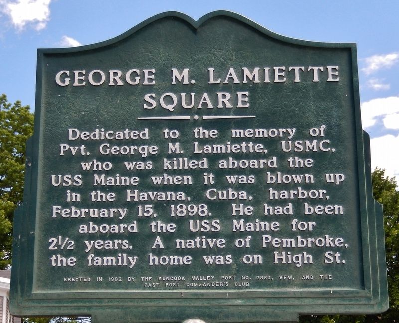 George M. Lamiette Square Marker image. Click for full size.