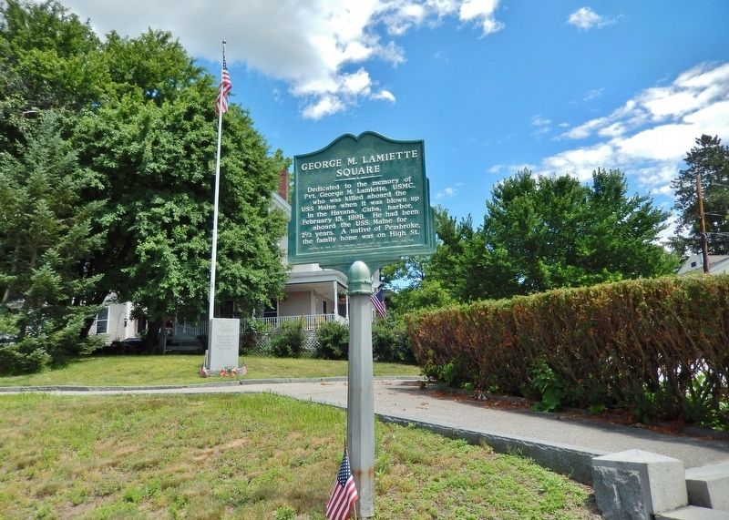 George M. Lamiette Square Marker (<i>wide view</i>). Click for full size. George M. Lamiette Square Marker (<i>wide view</i>) image. Click for full size.