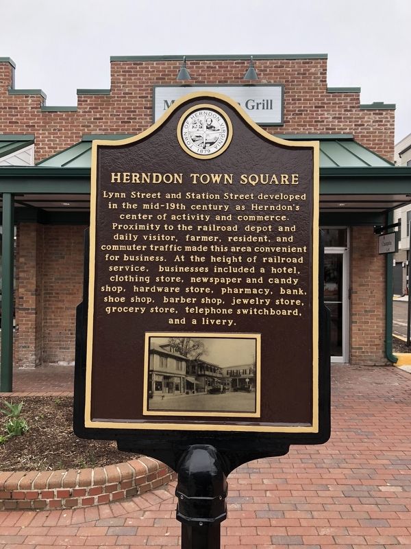 Herndon Town Square Marker image. Click for full size.