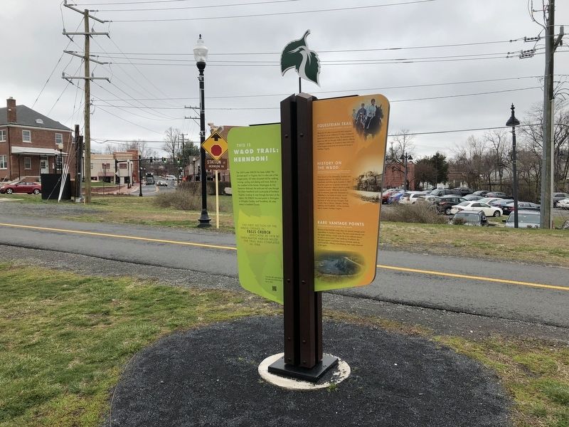 This is W&OD Trail: Herndon! Marker. Click for full size. This is W&OD Trail: Herndon! Marker image. Click for full size.