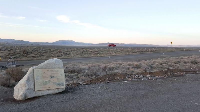 Historic Transportation From Honey Lake To Virginia City Marker image. Click for full size.