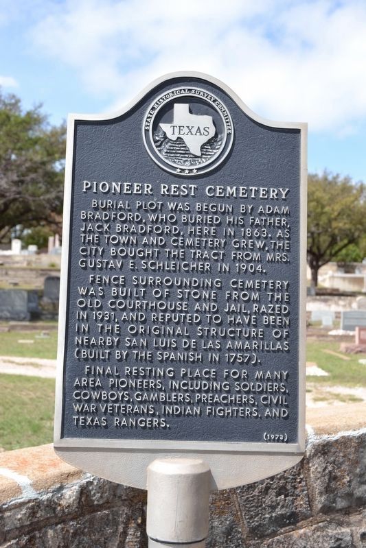 Pioneer Rest Cemetery Marker image. Click for full size.