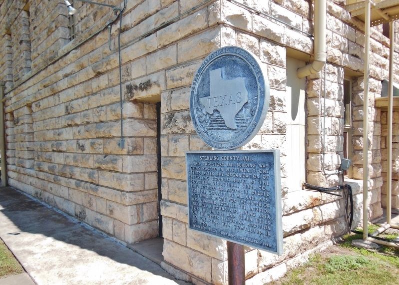 Sterling County Jail Marker (<i>wide view</i>) image. Click for full size.