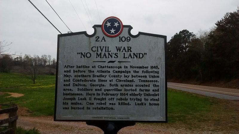 Civil War "No Man's Land" Marker. Click for full size. Civil War "No Man's Land" Marker image. Click for full size.