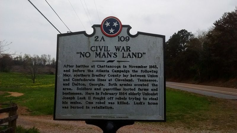 Civil War "No Man's Land" Marker image. Click for full size.
