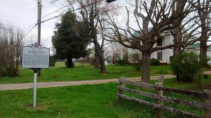 Civil War "No Man's Land" Marker. Click for full size. Civil War "No Man's Land" Marker image. Click for full size.