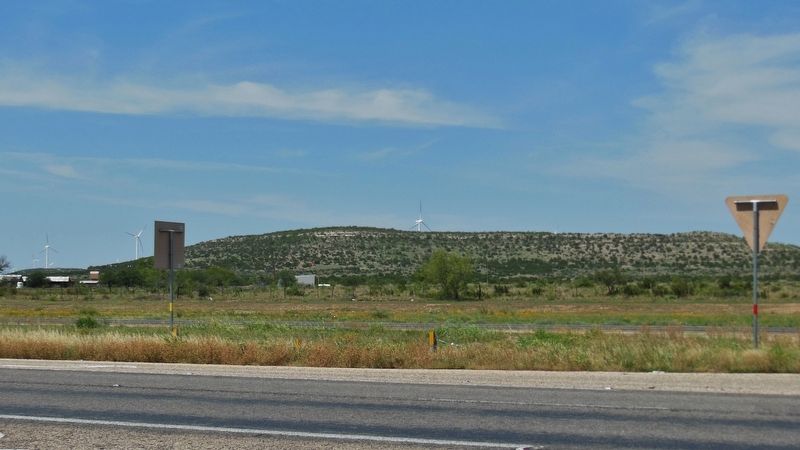 US Highway 87 (<i>view south from marker; former townsite of Montvale</i>) image. Click for full size.