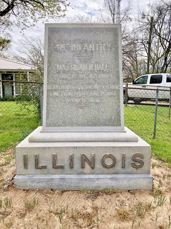 Illinois 40th Infantry. Marker image. Click for full size.