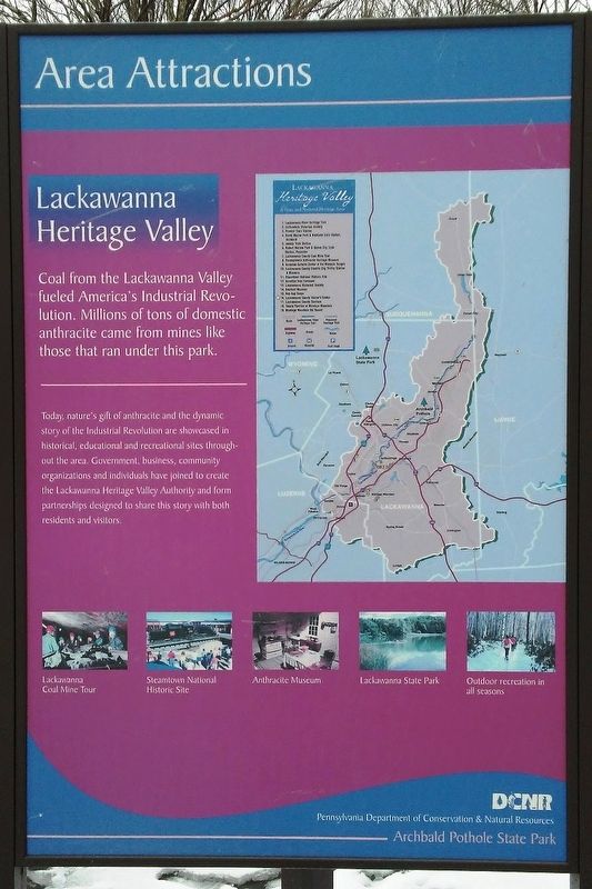 Lackawanna Heritage Valley Marker. Click for full size. Lackawanna Heritage Valley Marker image. Click for full size.