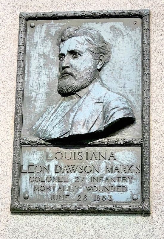 Leon Dawson Marks Marker image. Click for full size.