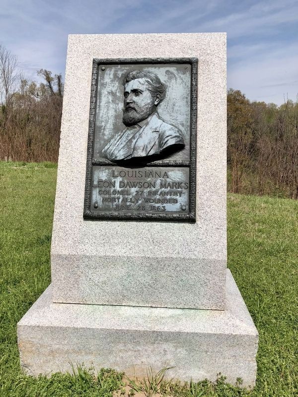 Confederate Colonel Leon Dawson Marks. Click for full size. Confederate Colonel Leon Dawson Marks image. Click for full size.
