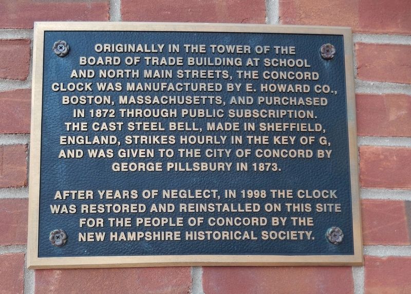 Concord Clock Marker image. Click for full size.
