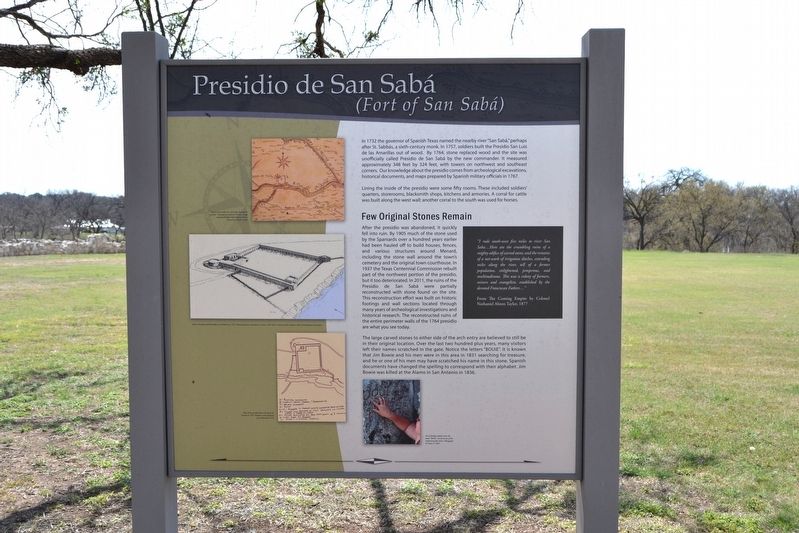 Presidio de San Sabá Marker image. Click for full size.