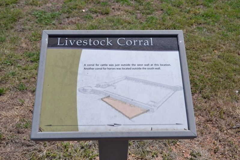 Interpretive Sign for Livestock Corral image. Click for full size.