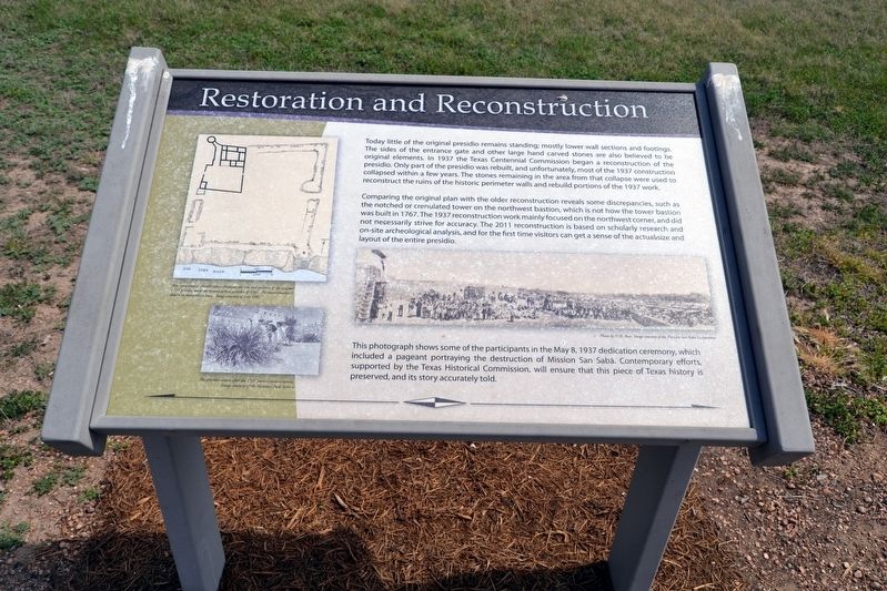 Restoration and Reconstruction Marker. Click for full size. Restoration and Reconstruction Marker image. Click for full size.