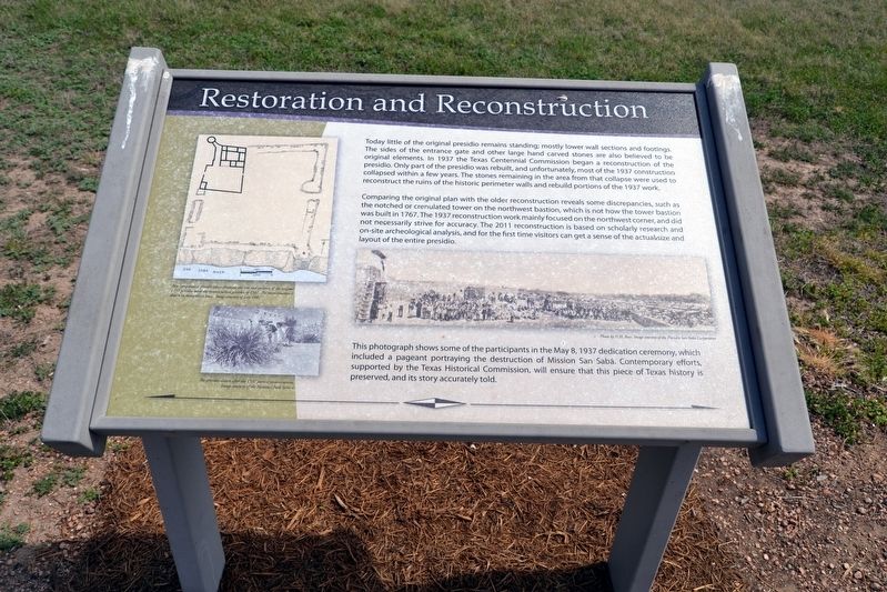 Restoration and Reconstruction Marker image. Click for full size.