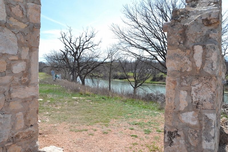 View of San Saba River from Southeast Bastion image. Click for full size.