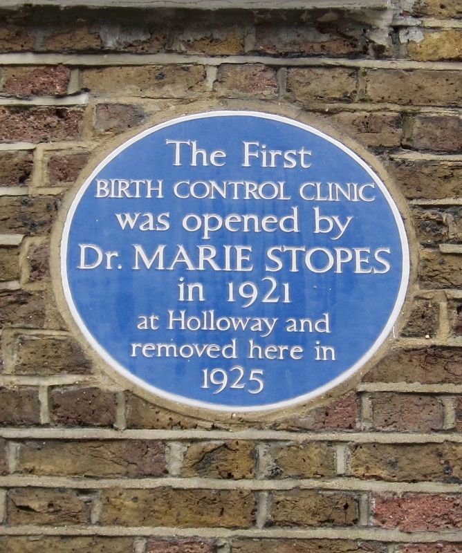 The First Birth Control Clinic Marker image. Click for full size.